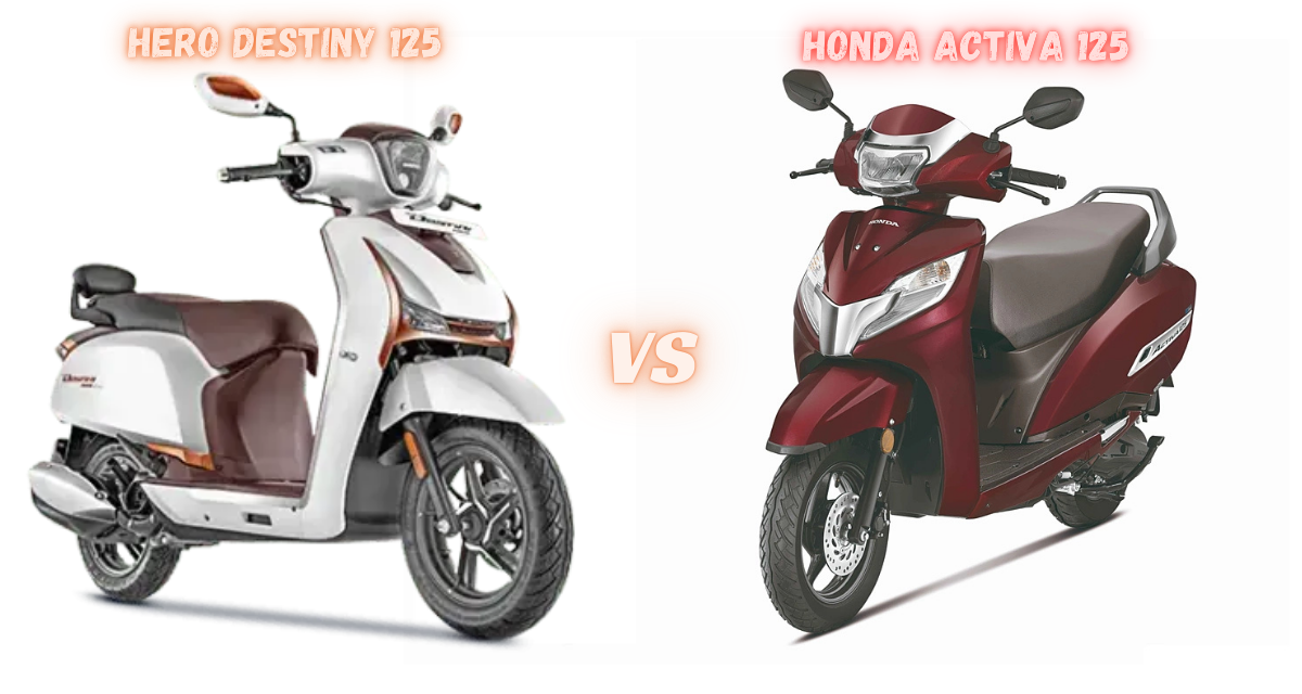 2025 Hero Destini 125 vs Honda Activa 125 Comparison