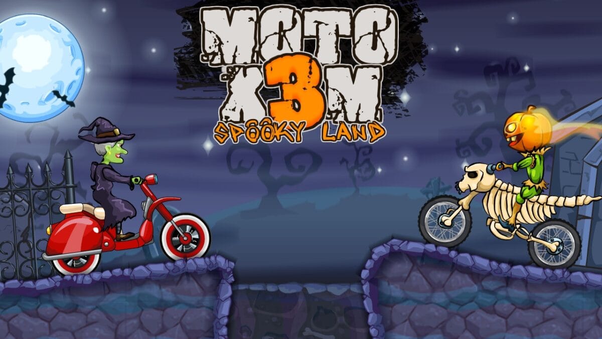 Moto X3M 6- Spooky Land best bike dirt game