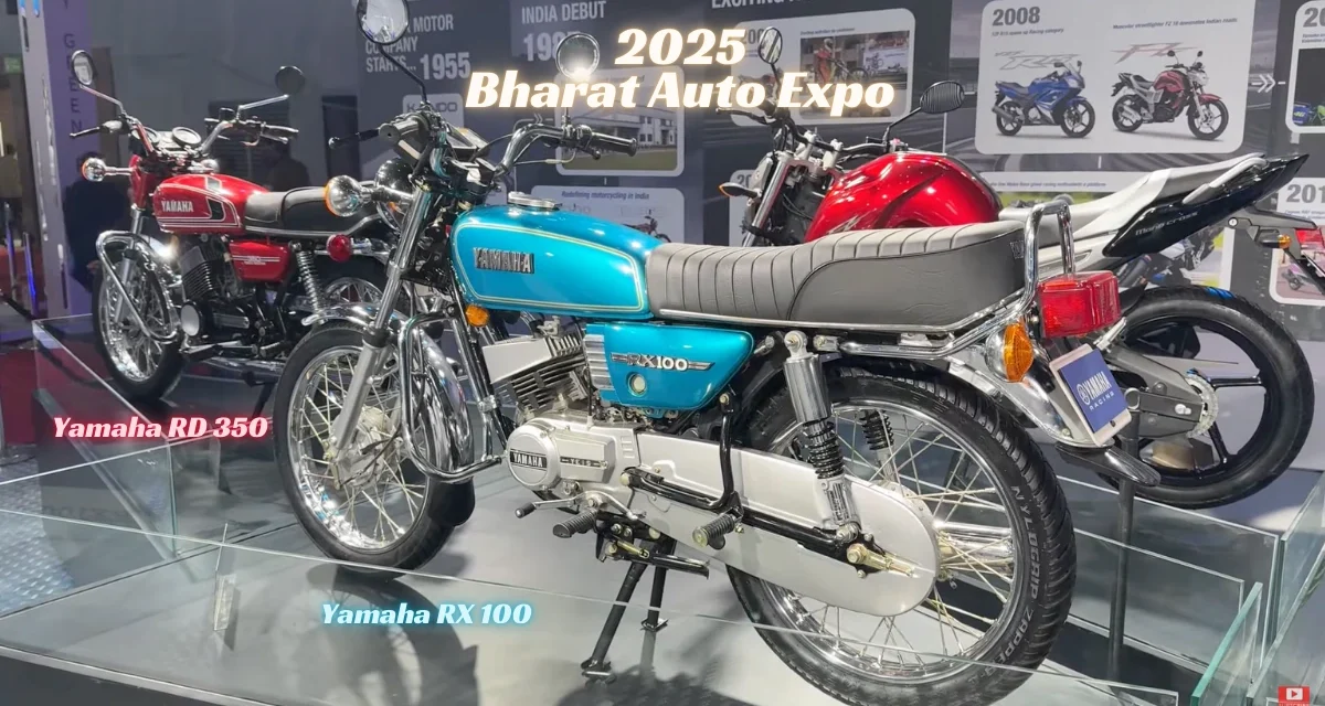 Auto Expo 2025 Spotlight: Yamaha RX 100 and RD 350 Steal the Show