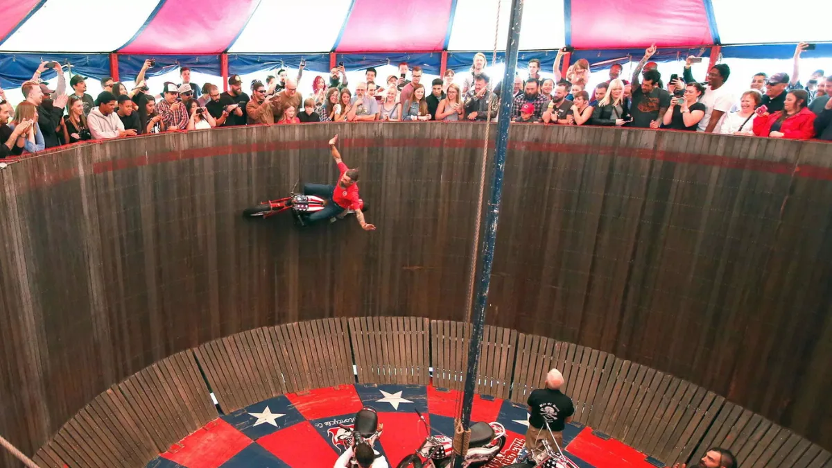Wall of death ROT Motorcycle Rally