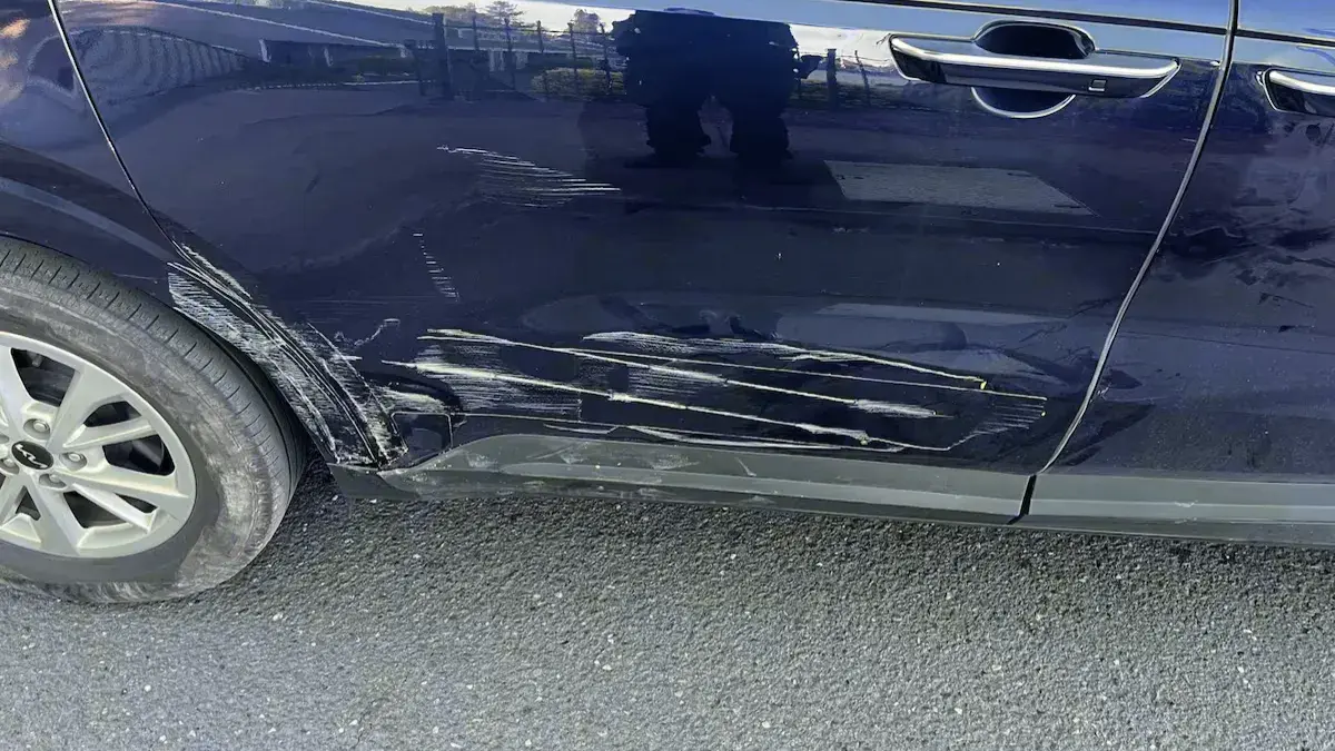 Samir Pazzoto-Filho’s car Crash Marks