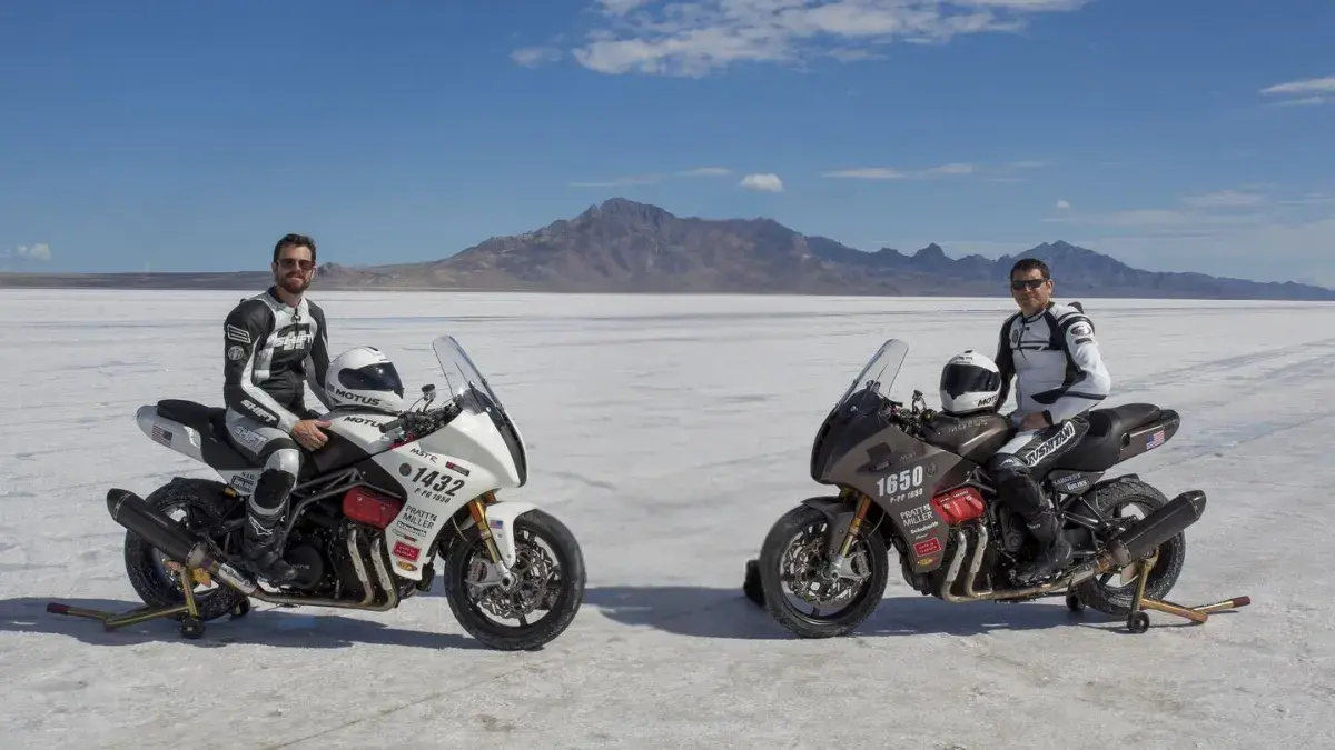 Lee Conn and Brian Case on motus motorcycles