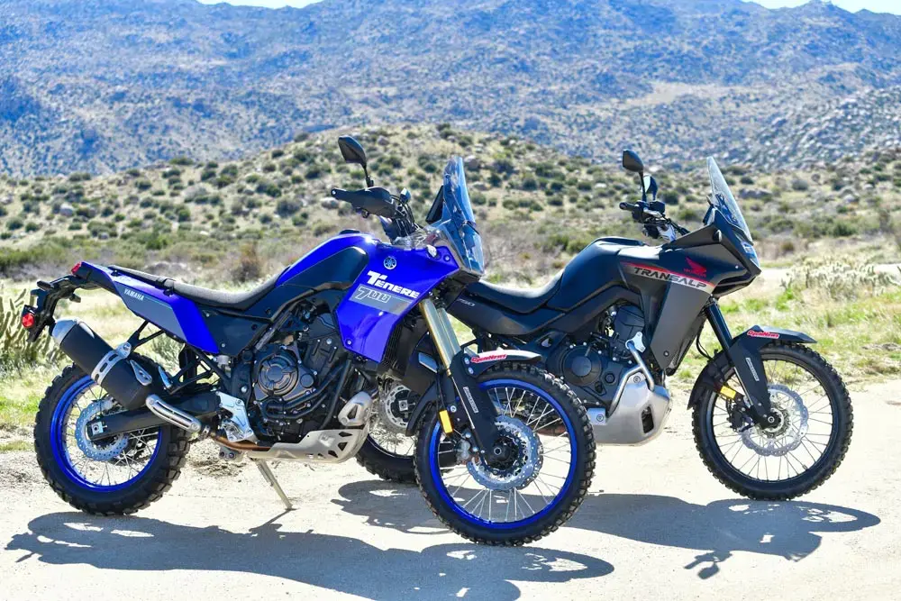 2025 Yamaha Tenere 700 vs Honda Transalp 750
