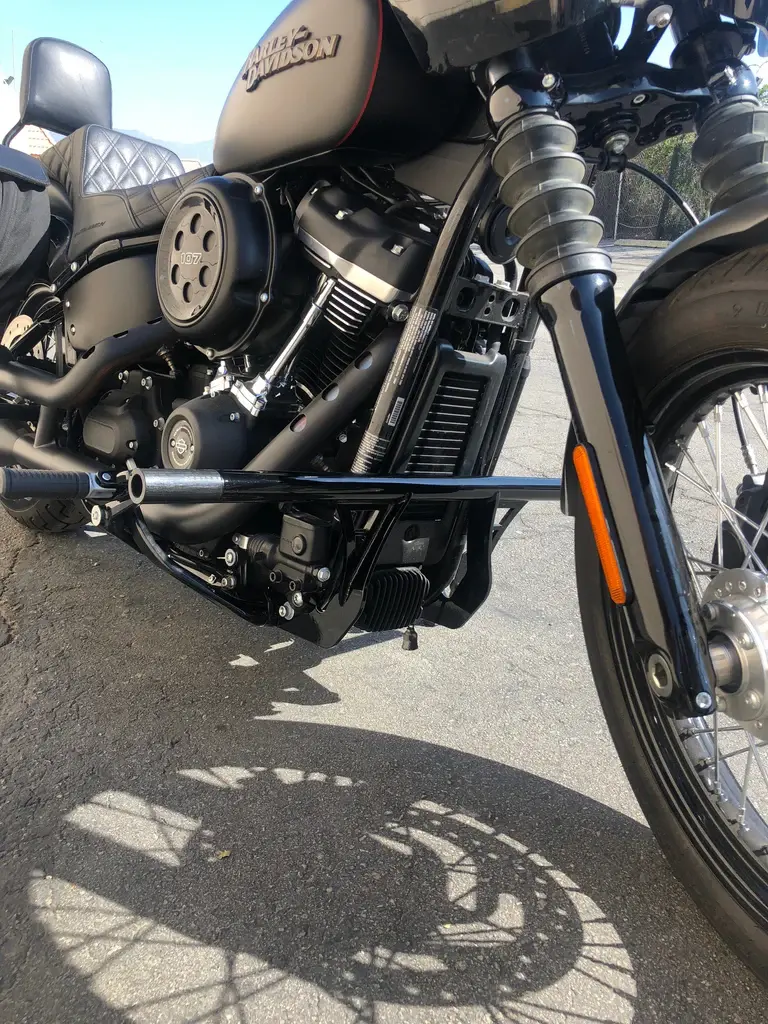 Santoro Fabworx Crash Bar on harley dyna