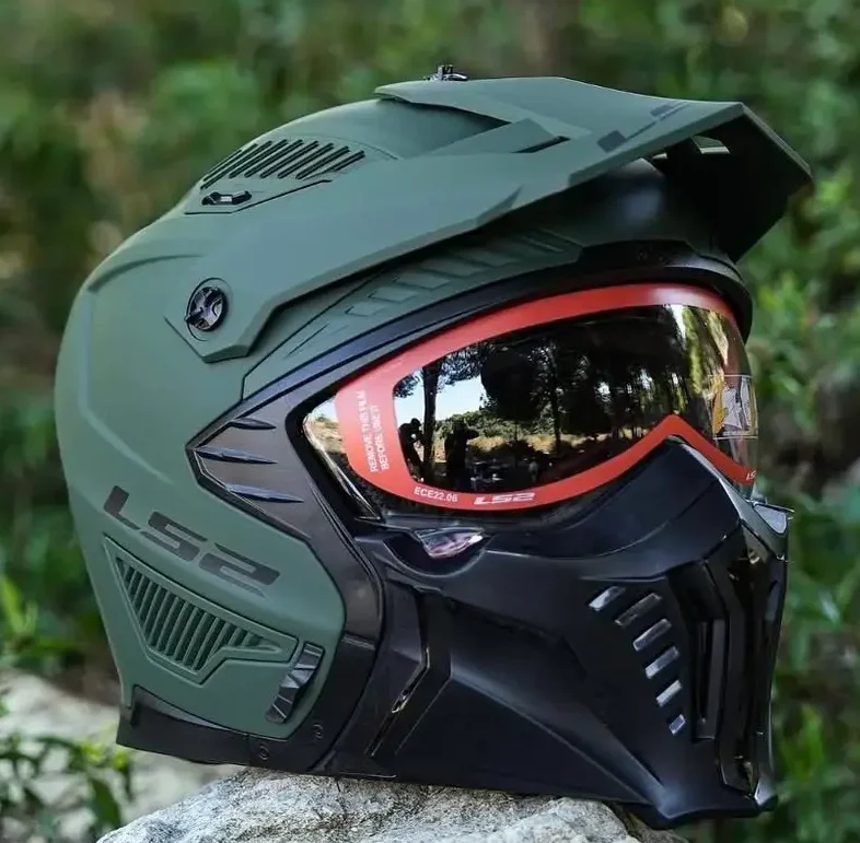 LS2 Drifter Helmet (Military Green)
