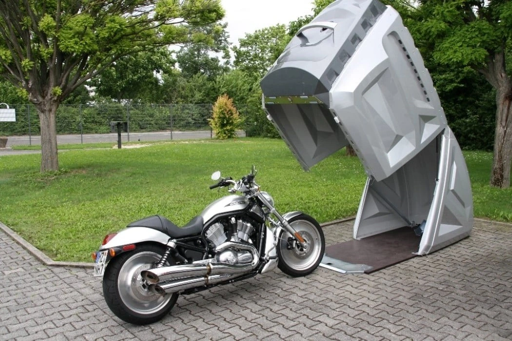 motorcycle storage pod