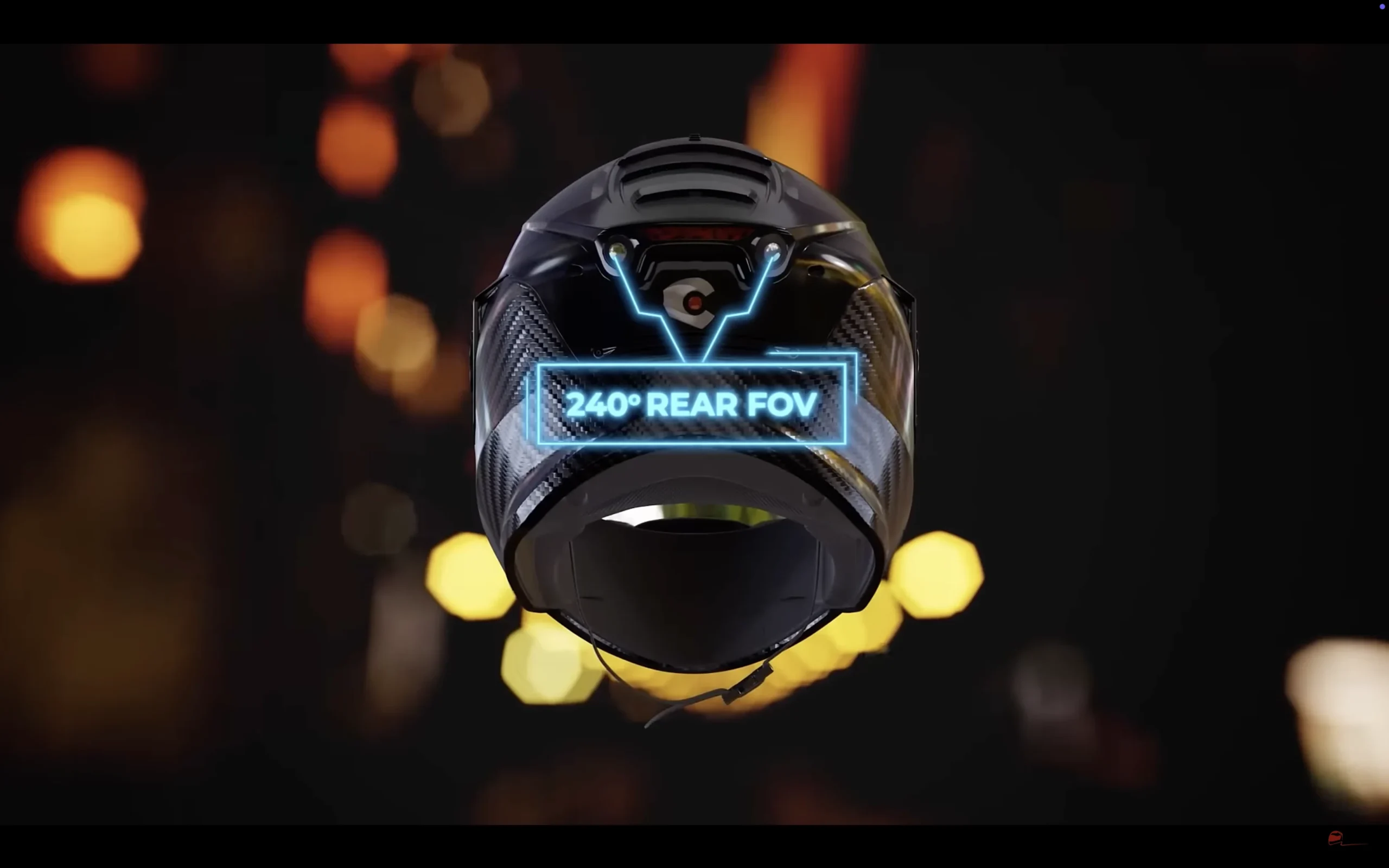Crash Detection, 240° Vision: Is iC-R the Safest Helmet Yet? IC-R Helmet Rear FOV