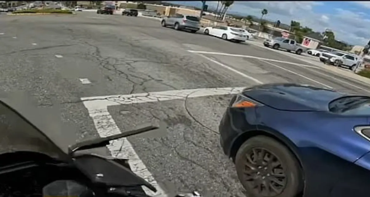 Shocking Incident That Left a Motorcyclist Dragged by a Car
